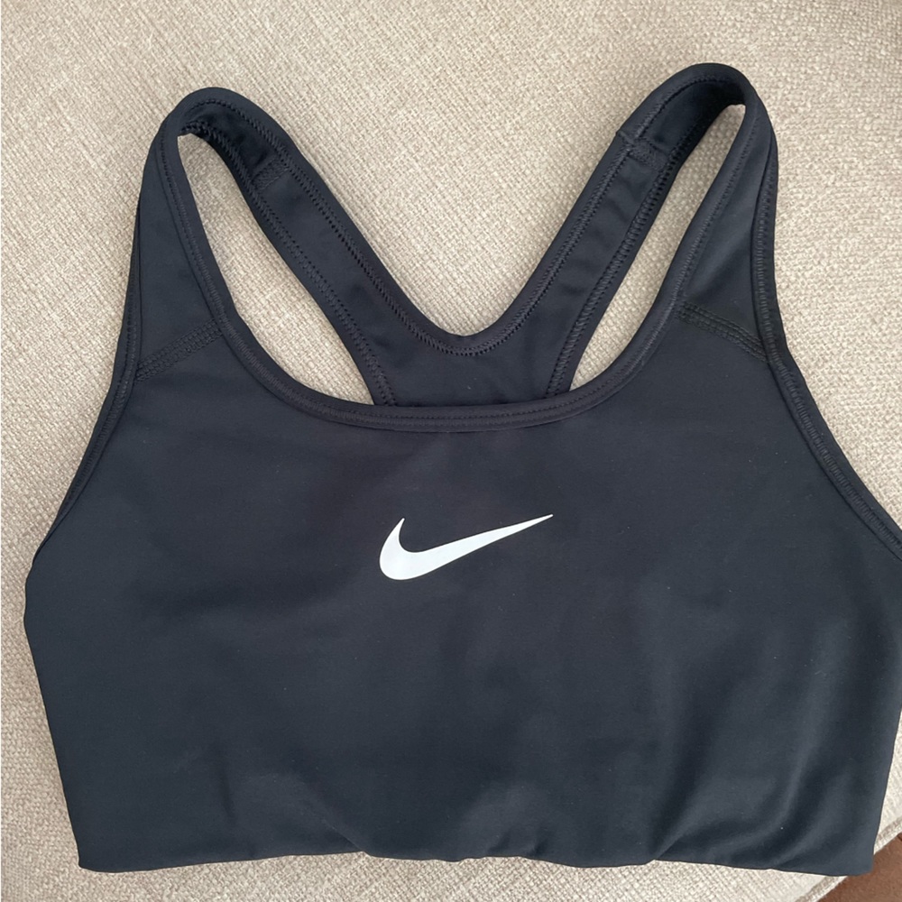 Nike black sports bra